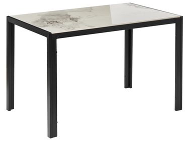 Eettafel CLARENCE Wit marmer 120 cm 70 cm Keramiek
