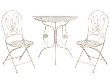 Bistroset inklapbaar COGGIA Metaal Lichtbeige
