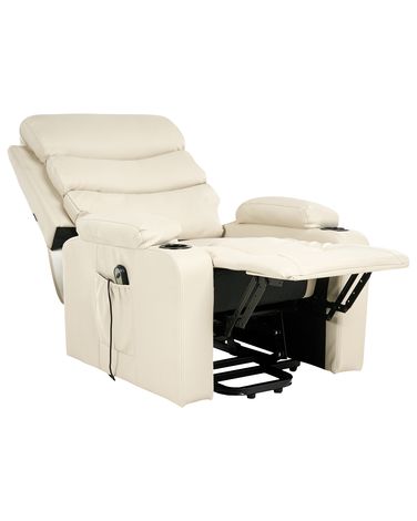 Fauteuil inclinable électrique ETER Cuir PU Beige