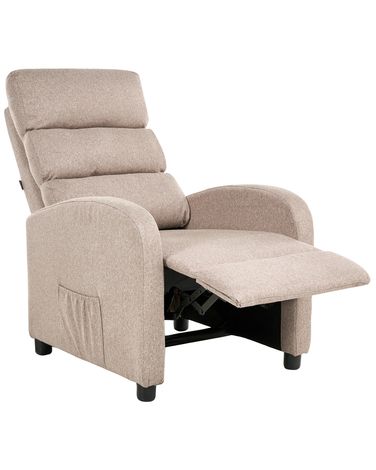 Recliner Chair OTUS Fabric Taupe