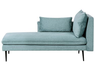 Chaise longue côté droit YERRES Tissu Bleu clair