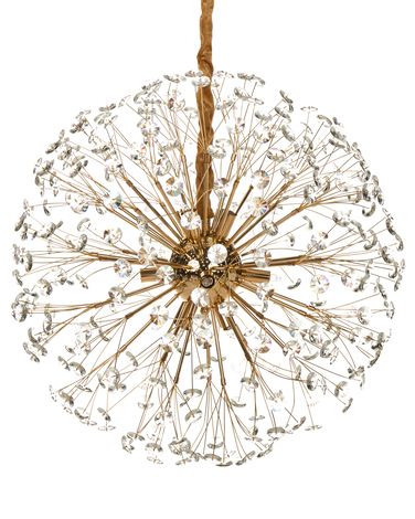 Chandelier TIMANE Glass Brass