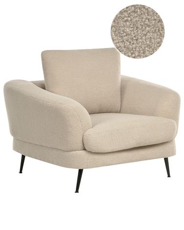 Fauteuil KJAER Bouclé Beige clair