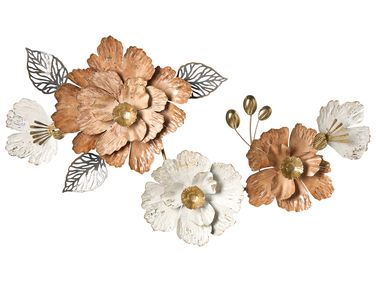 Décoration murale Fleur CAESIUM Métal 95 cm Multicolore