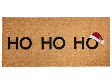 Doormat PALAKPAKIN Natural 55 x 120 cm Christmas Motif Coir