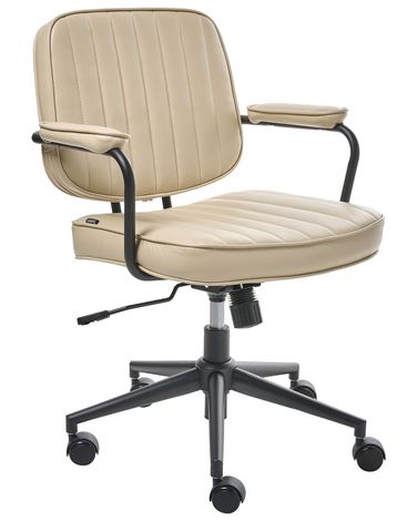 Bureaustoel BERNE Kunstleer Beige