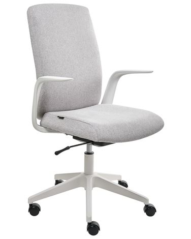 Chaise de bureau CAPTAIN Tissu Gris clair