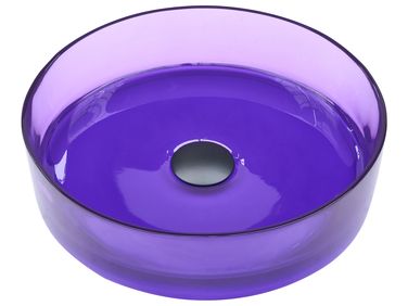 Vasque à poser TOLOSA ⌀ 36 cm Surface solide Pourpre