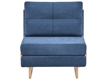 Single Sofa Bed JERSLEV Fabric Blue