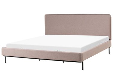 Bed Stof CORIO 180 x 200 cm Taupe