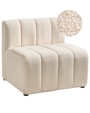 Fauteuil KAGE Bouclé Beige clair