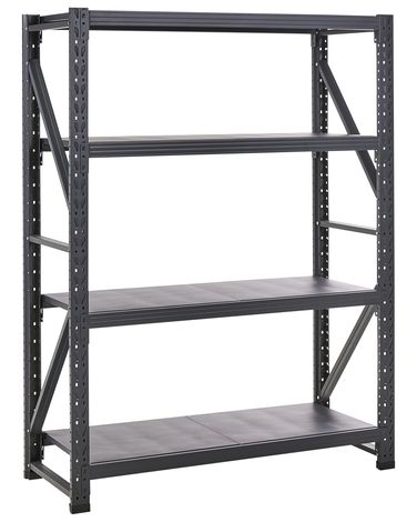 Étagères de garage FIUGGI Métal 200 cm 150 cm Noir