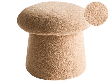 Pouffe EUFAULA Boucle Beige