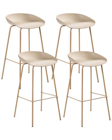 Set van 4 barstoelen VENLO Beige