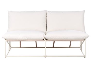 Canapé de jardin 2 places PICO Métal Beige clair