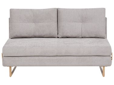 Sofa Bed 3 Seater JERSLEV Fabric Grey