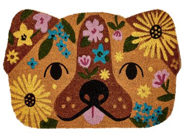 Deurmat TIBIG Meerkleurig 60 x 90 cm Hond Kokos
