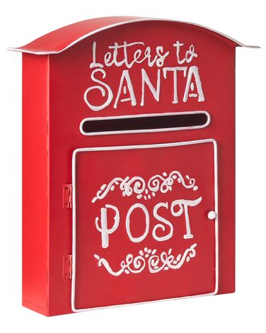 Boîte aux lettres du Père Noël ESPOO 30 cm Rouge