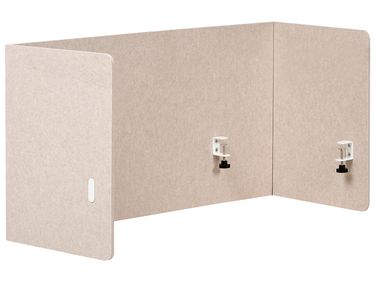 Bureauscheidingswand SOLOA 210 x 61 cm Beige