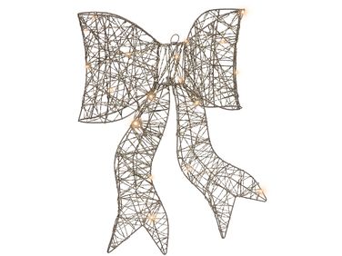 Décoration de Noël LED FILSO Arc 56 cm Doré