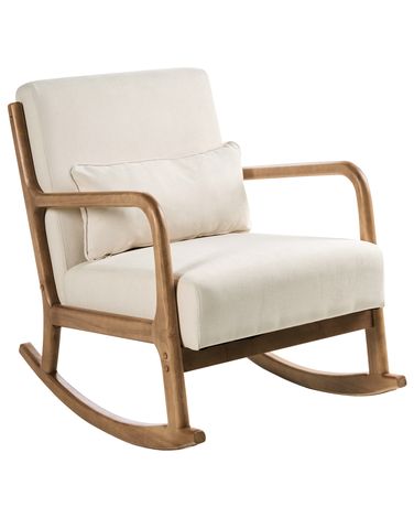 Fauteuil à bascule SKOVDE Tissu Beige clair