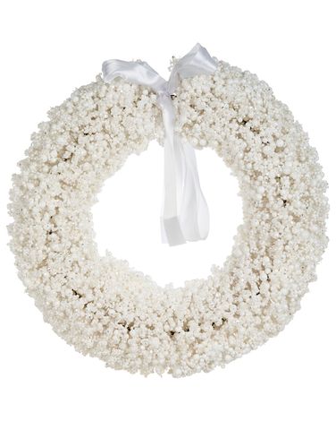 Kerstkrans ARESJON Wit 40 cm
