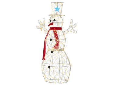 Décoration extérieure LED VASMAN Bonhomme de neige 93 cm Blanc