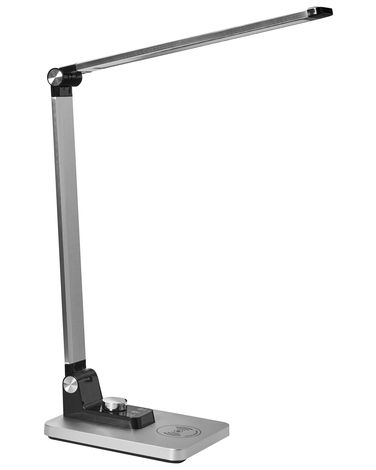 LED bureaulamp ENIF met draadloze oplader Zilver