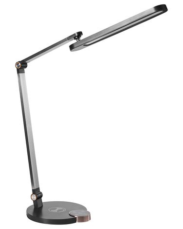 LED bureaulamp CAROY met draadloze oplader Zwart