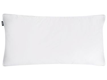 Bed Pillow FELDBERG High Duck Feathers and Down 40 x 80 cm White
