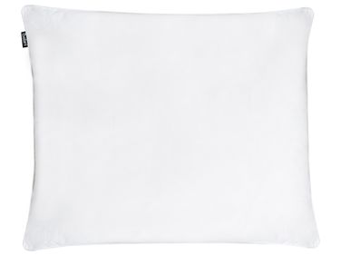 Bed Pillow FELDBERG High Duck Feathers and Down 50 x 60 cm White