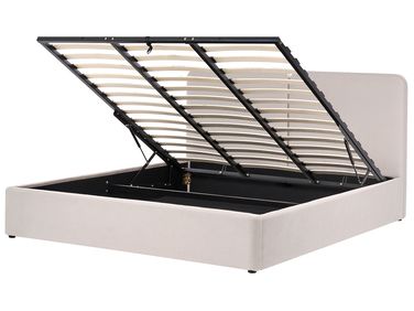 Bed met opbergruimte Stof ARBOIS 180 x 200 cm Beige