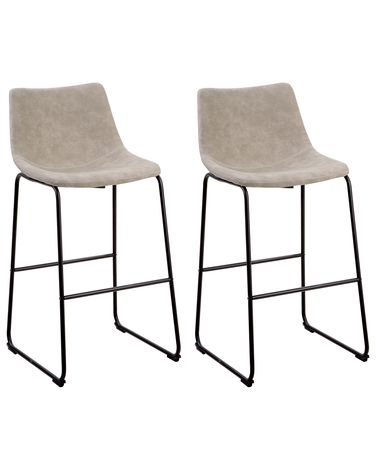 Set van 2 barstoelen FRANKS Beige