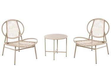 Ensemble bistrot OVARO Polyrotin Beige