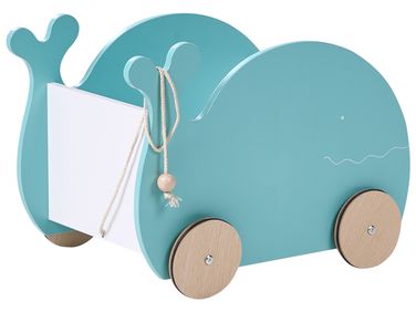 Coffre à jouets avec roulettes WOOLI 30 cm Bleu
