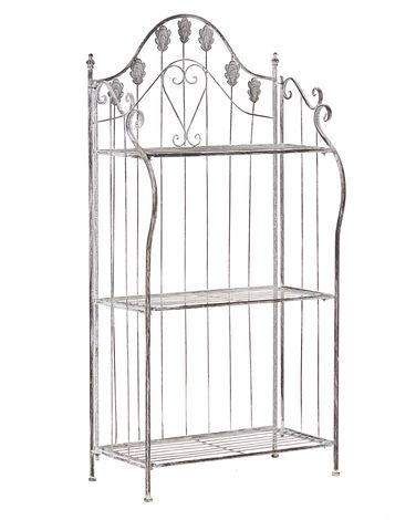 Meuble de rangement VISANO Métal 123 cm 59 cm Gris