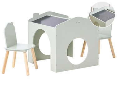Table et chaises pour enfants QUILPIE Vert clair