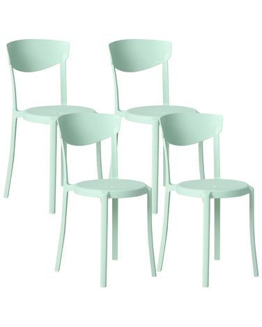 Set van 4 tuinstoelen VIESTE Mintgroen