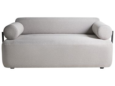 Canapé 2 places ELVA Tissu Gris clair