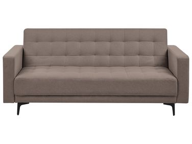 Slaapbank 3-zits ABERDEEN Stof Taupe