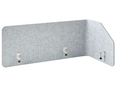 Bureauscheidingswand FOLDY 120 x 50 cm Lichtgrijs