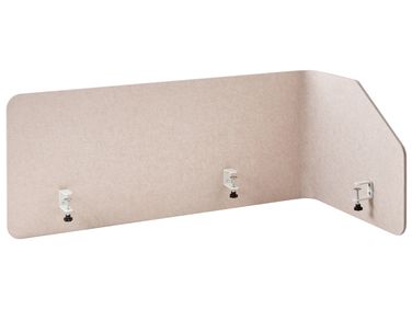 Bureauscheidingswand FOLDY 120 x 50 cm Beige