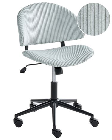 Bureaustoel KIANA Corduroy Lichtblauw