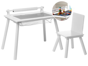 Ensemble table et chaise pour enfants MOONTA Blanc