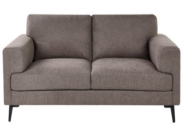 Sofa 2 Seater LOUSTO Fabric Brown