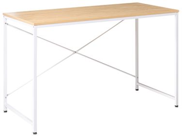Bureau ANDASTE Lichtbruin/wit 120 cm 60 cm