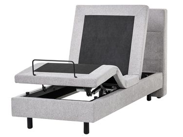 Adjustable Bed Fabric VICEROY 90 x 200 cm (EU Single) Light Grey