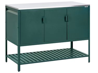 Meuble de cuisine d'extérieur MAENZA Métal Vert