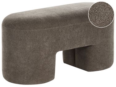 Upholstered Bench DECORAH Boucle Brown