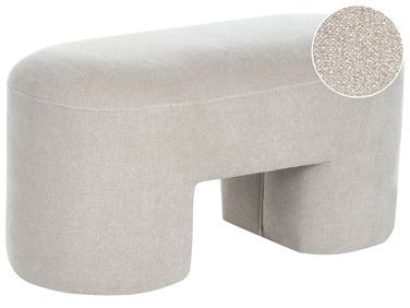 Banc rembourré DECORAH Bouclé Beige clair